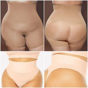 NEW Yitty Nearly Naked High Waist Shapewear Booty Lift Short & Thong 3X/4X